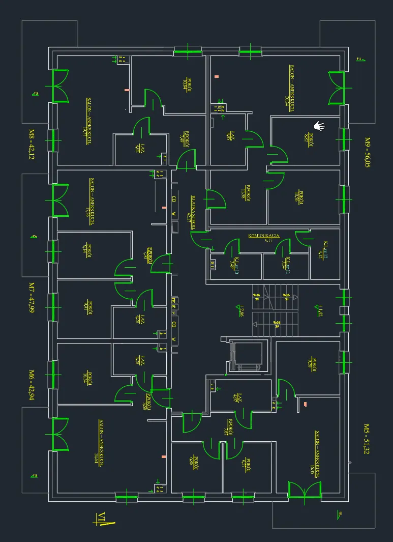 Plan kondygnacji 1 piętro