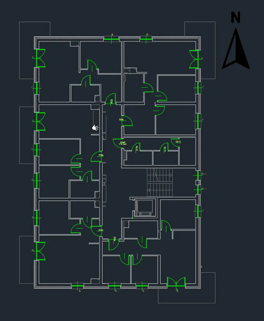 Plan kondygnacji 2 piętro